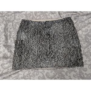 guess sequin stretch mini skirt size xs